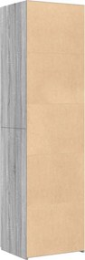 vidaXL Ντουλάπι Γκρι Sonoma 50x42,5x185 εκ. από Επεξεργασμένο Ξύλο