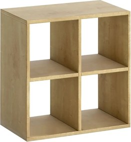 Βιβλιοθήκη Cube Megapap χρώμα sapphire oak 60x30x60εκ.