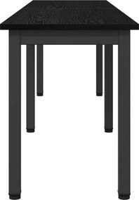 vidaXL παγκάκι Μαύρη Οξυά 160 x 35 x 45 cm Επεξεργασμένο Ξύλο