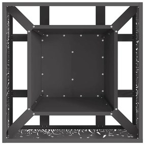 vidaXL Φωτιά Μαύρο 60 x 60 x 30 cm Κρύα έλαση από χάλυβα