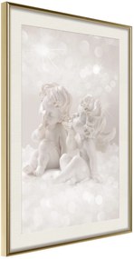 Αφίσα - Cute Angels - 20x30 - Χρυσό - Με πασπαρτού