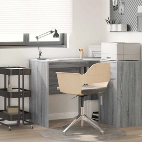 vidaXL Γραφείο Γκρίζο Σονομα 102 x 50 x 75 εκ Επεξεργασμένο ξύλο