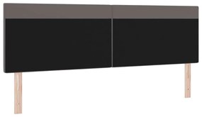 vidaXL Κεφαλάρι Επιτοίχιο με κεφαλάρι Γκρι 180 cm PVC