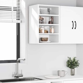 vidaXL Κρεμαστό Ντουλάπι "Riga" Λευκό 40x29,5x60 εκ. από Τεχνητό Ξύλο