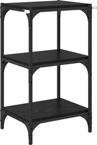 vidaXL Βιβλιοθήκη Μαύρη δρυς 40 x 33 x 70,5 εκ.