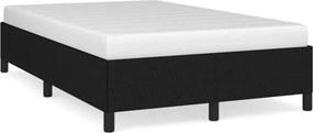 vidaXL Πλαίσιο Κρεβατιού χωρίς στρώμα Μαύρο 120x190 εκ. Υφασμάτινο