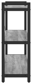 vidaXL Βιβλιοθήκη Γκρι sonoma 80 x 30 x 83 εκ Επεξεργασμένο ξύλο