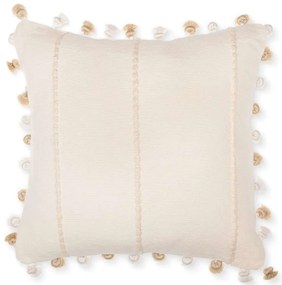 Μαξιλάρι Διακοσμητικό (Με Γέμιση) Milchschaum LC40200 White-Beige MindTheGap 50Χ50 50x50cm Fabric,Feather