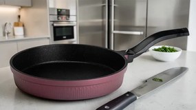 Stewehome Αντικολλητικό Τηγάνι Γρανίτη Κουζίνας Χρώμα Μωβ Σκούρο