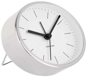 Ρολόι Επιτραπέζιο - Ξυπνητήρι KA5715WH Φ10cm White Karlsson Steel