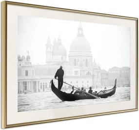 Αφίσα - Symbols of Venice - 30x20 - Χρυσό - Με πασπαρτού