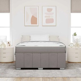 vidaXL Σκελετός Κρεβατιού Taupe 140 x 200 cm ύφασμα
