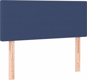 vidaXL Κρεβάτι Boxspring με Στρώμα &amp; LED Μπλε 80x200 εκ. Υφασμάτινο