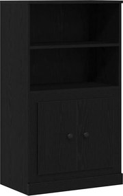 vidaXL Highboard Μαύρη Οξυά 132 x 35,5 x 103,5 εκ. Επεξεργασμένο ξύλο