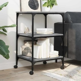 vidaXL Βάση Εκτυπωτή 3 Επιπέδων Γκρι Sonoma 50x41x75 εκ Επεξ. Ξύλο