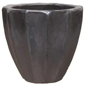 MarHome ΠΙΘΑΡΙ-ΚΑΣΠΩ ΜΑΥΡΟ ΜΑΤ ΠΟΛΥΓΩΝΟ ΜΙΚΡΟ Φ28x25cm 6/ΠΑΛΕΤΑ  06-21270-S