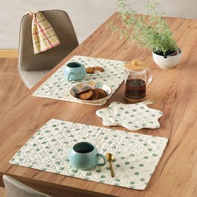 Σουπλά Fusion 251 (Σετ 2τμχ) Green Kentia 35x50cm 100% Βαμβάκι