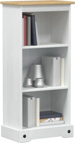 vidaXL Βιβλιοθήκη Λευκό 46 x 29 x 100 εκ. Στερεά ξυλεία πεύκου