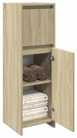 Στήλη Μπάνιου Sonoma Δρυς 30 x 30 x 95 εκ. από Ξύλο - Καφέ