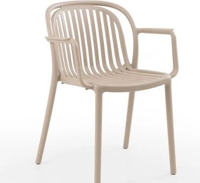 Πολυθρόνα Choho pp σε cappuccino απόχρωση 57x50x77