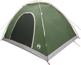 vidaXL Σκηνή Camping 4 ατόμων Πράσινο 185T Πολυεστέρας με επικάλυψη PU