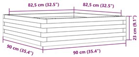 ΖΑΡΝΤΙΝΙΕΡΑ ΚΑΦΕ ΚΕΡΙΟΥ 90X90X23 ΕΚ. ΑΠΟ ΜΑΣΙΦ ΞΥΛΟ ΠΕΥΚΟΥ 847205