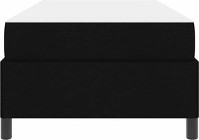 vidaXL Κρεβάτι με ελατήρια Μαύρο 80 x 200 cm ύφασμα