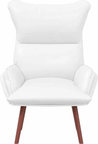 vidaXL Πολυθρόνα Λευκό 69 x 74 x 93 εκ. Δερματίνη