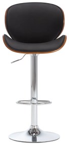 vidaXL Σκαμπό Μπαρ Μαύρο από Συνθετικό Δέρμα