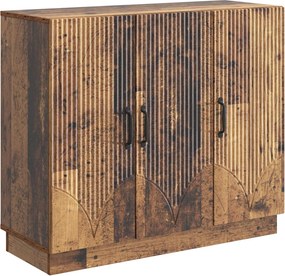 vidaXL Πλαϊνό γραφείο Παλαιωμένο ξύλο 89 x 34,5 x 77 εκ.