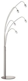 Σώμα Επιδαπέδιου Φωτιστικού 5xE27 40 W LOFT 4 70391 Fischer Honsel-70391-Νίκελ Ματ 70391