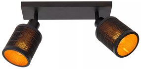 Φωτιστικό Οροφής Lucide 21929-02-30 TAGALOG Μαύρο Ματ (Black Mat)|Ξύλο Φυσικό χρώμα (Wood Natural Finish)