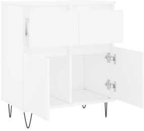 vidaXL Συρταριέρα Λευκή 60 x 35 x 70 εκ. από Επεξεργασμένο Ξύλο