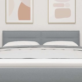 vidaXL Κεφαλάρι Ανοιχτό γκρι 160 cm ύφασμα
