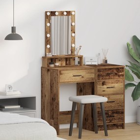 vidaXL Τραπέζι περιποίησης Καφέ 50 x 41 x 140 εκ. Επεξεργασμένο ξύλο