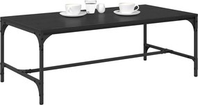 vidaXL Τραπεζάκι σαλονιού Μαύρη Οξυά 100 x 50 x 35 cm