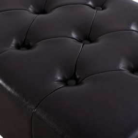 ΤΑΜΠΟΥΡΕ ΥΠΟΠΟΔΙΟ T.CHESTERFIELD EMMA HM226.01 PU 80x44x39Y εκ.ΣΚ.ΚΑΦΕ - HM226.01