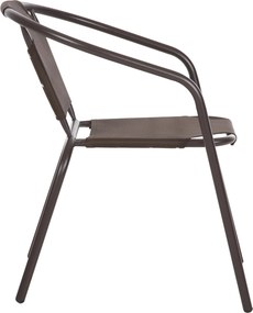 ΠΟΛΥΘΡΟΝΑ ΕΞ.ΧΩΡΟΥ LEDAN HM5977.02 ΜΕΤΑΛΛO & TEXTILENE ΚΑΦΕ 55x58x72Υεκ.