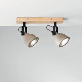 Φωτιστικό Οροφής - Spot I-Kisa-AP2 GU10 15,9x30x8cm Grey Luce Ambiente Design