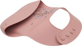 Σαλιάρα Σιλικόνης 6+ Μηνών (23.5x23.5) Kikka Boo Flora Blush