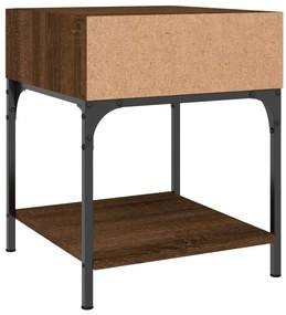 vidaXL Κομοδίνα 2 τεμ Καφέ Δρυς 40x41x50 εκ. από Επεξεργασμένο Ξύλο