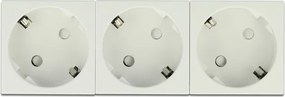 DELOCK τριπλό module πρίζας ρεύματος Easy 45 81323, 45°, 45x45mm, 5τμχ
