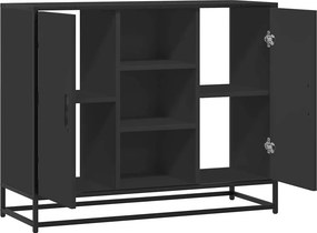 vidaXL Μπουφές Μαύρος 92x35x76 εκ. από Επεξεργασμένο Ξύλο