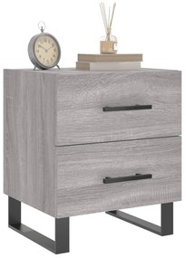 vidaXL Κομοδίνο Γκρι Sonoma 40 x 35 x 47,5 εκ. από Επεξεργασμένο Ξύλο