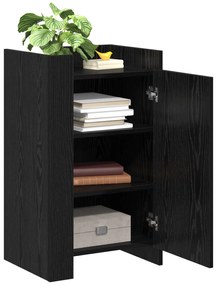 vidaXL Συρταριέρα Μαύρη Βελανιδιά 45x35x75 εκ Επεξεργασμένο Ξύλο