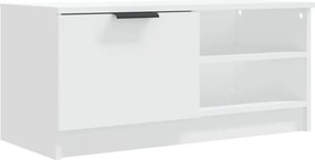 vidaXL Έπιπλο Τηλεόρασης Λευκό 80x35x36,5 εκ. Επεξεργασμένο Ξύλο