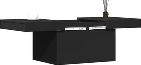 vidaXL Τραπεζάκι Σαλονιού Μαύρο 80x55x40 εκ. Επεξεργασμένο Ξύλο