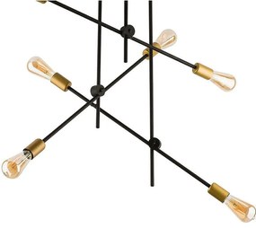 Φωτιστικό Οροφής Axis VI 9297 Black-Gold Nowodvorski Metal