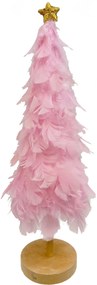 Χριστουγεννιάτικο Διακοσμητικό Δεντράκι Ροζ 32cm 238295