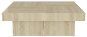 vidaXL Τραπεζάκι Σαλονιού Sonoma Δρυς 90x90x28 εκ. Μοριοσανίδα